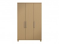 KT Deco Oak 3 Door Wardrobe Thumbnail
