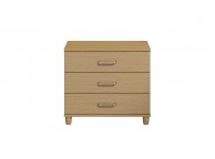KT Deco Oak 3 Drawer Large Chest Thumbnail