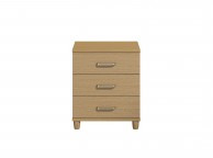 KT Deco Oak 3 Drawer Wide Chest Thumbnail