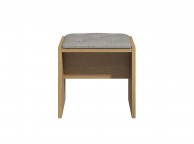 KT Deco Oak Dressing Table Stool Thumbnail