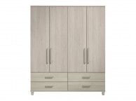 KT Deco Elm 4 Door Gents Wardrobe Thumbnail