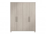 KT Deco Elm 4 Door Wardrobe Thumbnail