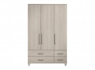 KT Deco Elm 3 Door Gents Wardrobe Thumbnail