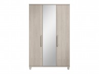 KT Deco Elm 3 Door Mirrored Wardrobe Thumbnail