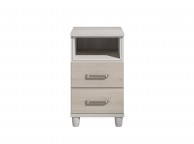 KT Deco Elm 2 Drawer Bedside Pod Chest Thumbnail