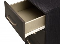 KT Deco Black And Graphite 5 Drawer Large Chest Thumbnail