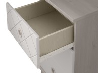 KT Geo White 3 Door Mirrored Gents Wardrobe Thumbnail