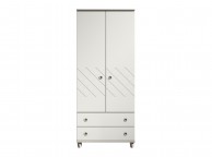 KT Geo White 2 Door Gents Wardrobe Thumbnail