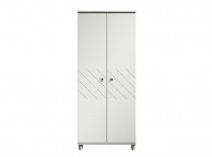KT Geo White 2 Door Wardrobe Thumbnail