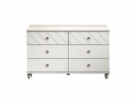 KT Geo White 6 Drawer Chest Thumbnail