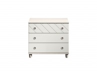 KT Geo White 3 Drawer Large Chest Thumbnail