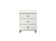 KT Geo White 3 Drawer Chest Thumbnail
