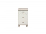 KT Geo White 3 Drawer Narrow Chest Thumbnail