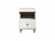 KT Geo White 1 Drawer Bedside Thumbnail