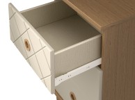 KT Geo Alabaster And Oak 3 Door Gents Wardrobe Thumbnail