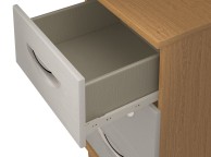 KT Moda White 3 Drawer Narrow Chest Thumbnail