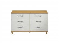 KT Moda White 6 Drawer Chest Thumbnail