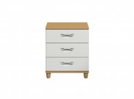 KT Moda White 3 Drawer Wide Chest Thumbnail