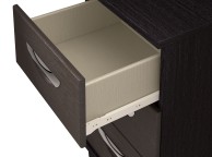 KT Moda Graphite And Black 3 Drawer Narrow Chest Thumbnail