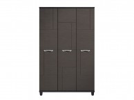 KT Moda Graphite And Black 3 Door Wardrobe Thumbnail