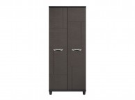 KT Moda Graphite And Black 2 Door Wardrobe Thumbnail