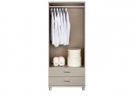 KT Moda Cashmere And Elm 2 Door Mirrored Gents Wardrobe Thumbnail