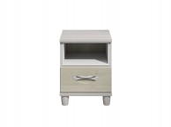 KT Moda Cashmere And Elm 1 Drawer Bedside Pod Chest Thumbnail