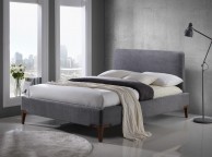 Time Living Durban 5ft Kingsize Grey Fabric Bed Frame Thumbnail