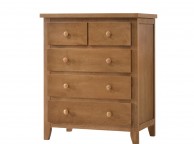 Flintshire Drury Oak Finish Chest Of Drawers Thumbnail