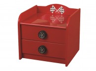 Sweet Dreams Formula Red 2 Drawer Bedside Thumbnail