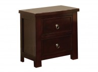 Sweet Dreams Curlew 2 Drawer Bedside Cabinet in Cognac Thumbnail