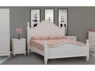 Sweet Dreams Rook 4ft6 Double Bed Frame in Winter White Thumbnail