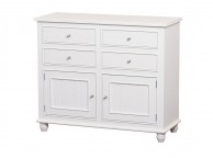 Sweet Dreams Rook 4 Drawer Compartment Chest in Winter White Thumbnail