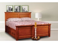 Sweet Dreams Wagner 4ft6 Double Bed Frame with Under Bed Drawers in Oak Thumbnail