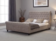 Emporia Mayfair 5ft Kingsize Stone Fabric Bed Thumbnail