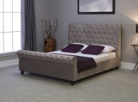 Emporia Mayfair 5ft Kingsize Silver Fabric Bed Thumbnail