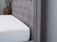 Emporia Mayfair 5ft Kingsize Silver Fabric Bed Thumbnail