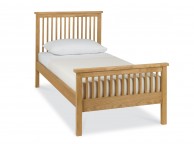 Bentley Designs Atlanta Oak 3ft Single High Foot End Bed Frame Thumbnail