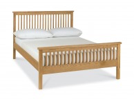 Bentley Designs Atlanta Oak 4ft6 Double High Foot End Bed Frame Thumbnail