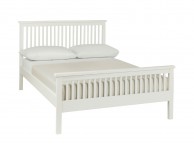 Bentley Designs Atlanta White 5ft Kingsize High Foot End Bed Frame Thumbnail