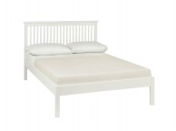 Bentley Designs Atlanta White 5ft Kingsize Low Foot End Bed Frame Thumbnail