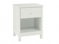 Bentley Designs Atlanta White 1 Drawer Nightstand Thumbnail