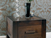 Bentley Designs Lyon Walnut 1 Drawer Nightstand Thumbnail