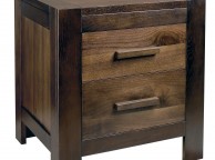 Bentley Designs Lyon Walnut 2 Drawer Nightstand Thumbnail