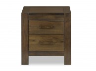 Bentley Designs Lyon Walnut 2 Drawer Nightstand Thumbnail