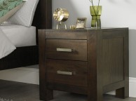 Bentley Designs Lyon Walnut 2 Drawer Nightstand Thumbnail