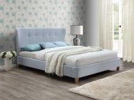 Birlea Kensington 4ft6 Double Sky Blue Fabric Bed Frame Thumbnail