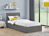 Birlea Berlin 3ft Single Grey Check Fabric Ottoman Bed Thumbnail