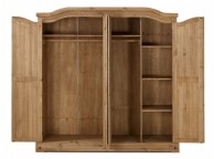 Birlea Corona Pine 4 Door Wardrobe Thumbnail