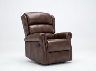 Birlea Manhattan Brown Faux Leather Recliner Chair Thumbnail
